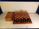 Wooden Vintage Chess Set Regency Chess Pieces With Wooden Board And Vintage Box