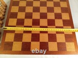Wooden Vintage Chess Set Regency Chess Pieces with Wooden board and Vintage Box