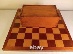 Wooden Vintage Chess Set Regency Chess Pieces with Wooden board and Vintage Box