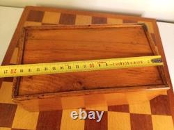 Wooden Vintage Chess Set Regency Chess Pieces with Wooden board and Vintage Box