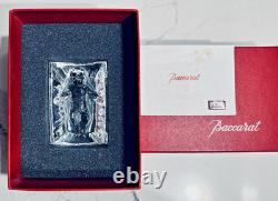 X3 Vtg Baccarat Nativity with Boxes Mary Joseph & Baby Jesus Retired Signed MINT