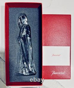 X3 Vtg Baccarat Nativity with Boxes Mary Joseph & Baby Jesus Retired Signed MINT