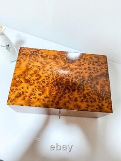 XLarge Thuya Wood Burl Memory Keepsake Lockable Handmade Luxury Vintage box gift