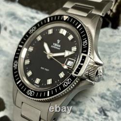 Yema Vintage Superman Heritage 20 BAR Diver Watch Quartz Ronda 515 FE 39mm WithBox