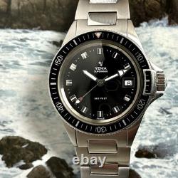 Yema Vintage Superman Heritage 20 BAR Diver Watch Quartz Ronda 515 FE 39mm WithBox