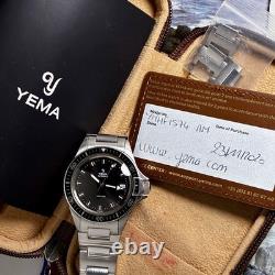 Yema Vintage Superman Heritage 20 BAR Diver Watch Quartz Ronda 515 FE 39mm WithBox